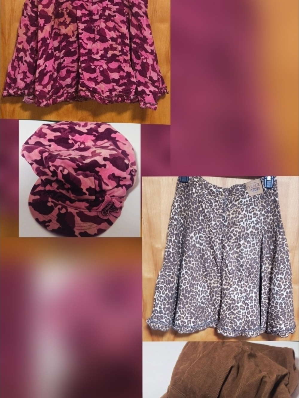 ANIMAL FASHION GIRL THE CHILDREN PLACE SKIRT AND HAT